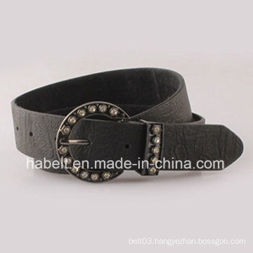 Fashion Style Pure Leather Women Belt with Diamond